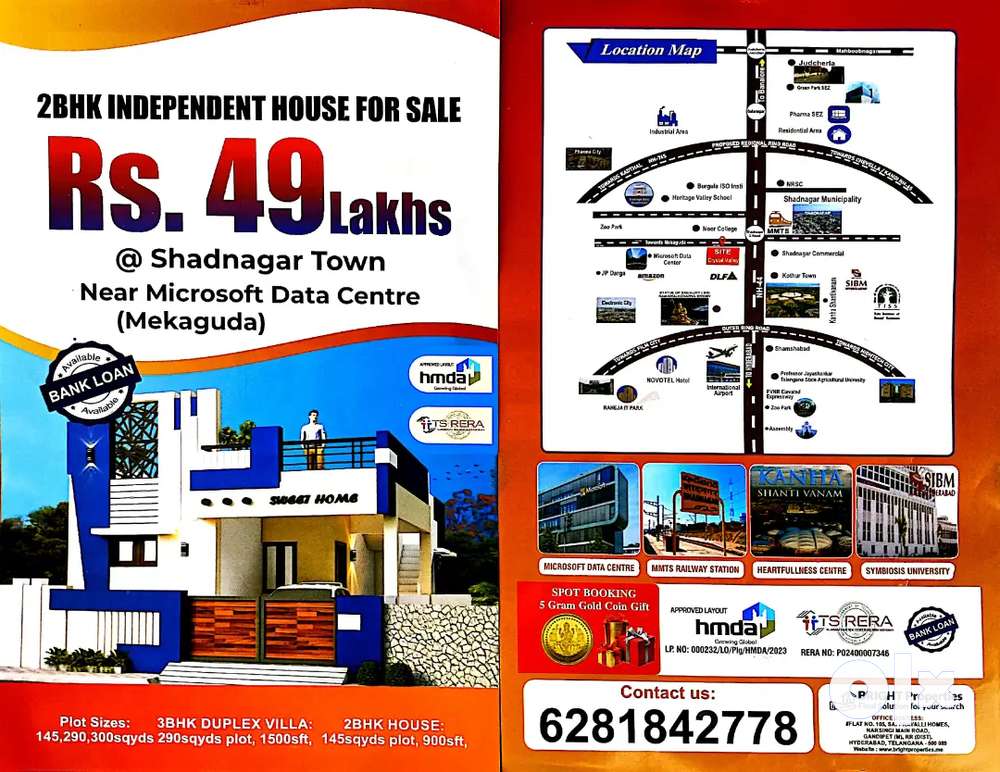 49Lakhs INDEPENDENT HOUSE (2BHK)