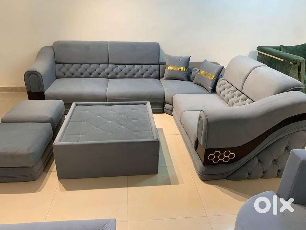 New fabric Sofa set, L shape sofa all furniture also available