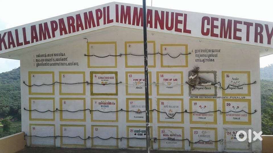 Cemetery cellar and plot