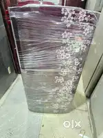 ID78 Videocon maroon colour flower design single door fridge