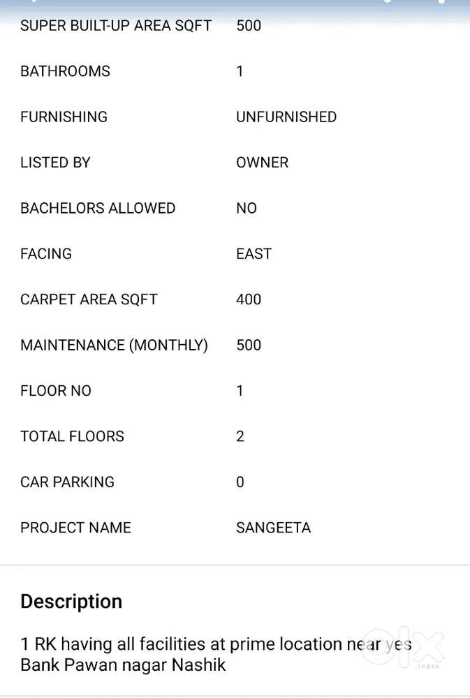 1 Hall kitchen for rent only for couple at prime location