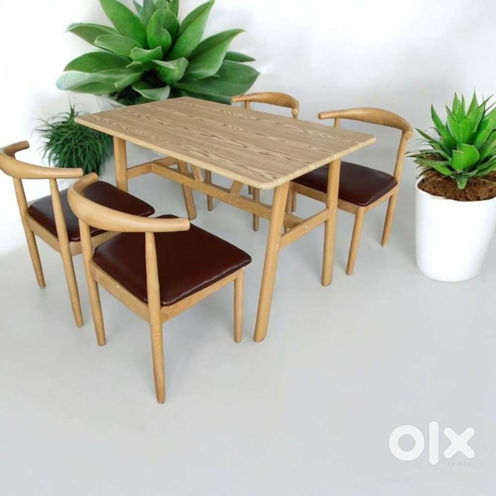 Dining table 4 seater with 4 chair.