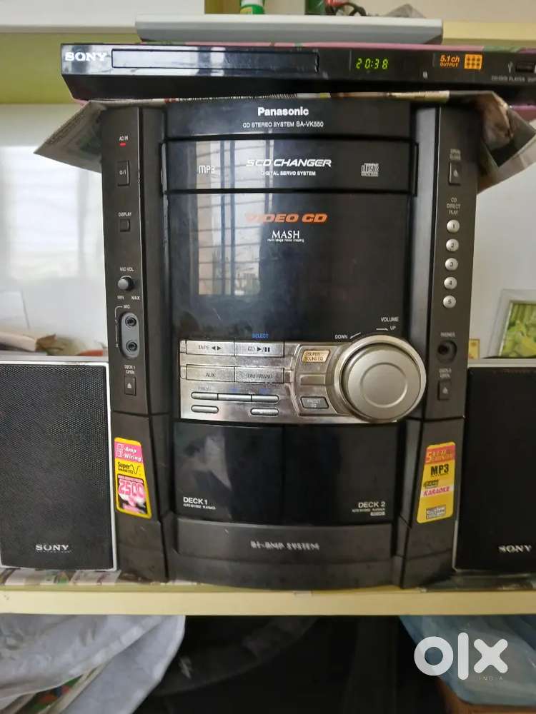 Sony DVD Player and Panasonic Amplifier