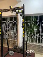 Multifunction machine with free weight plate and bench