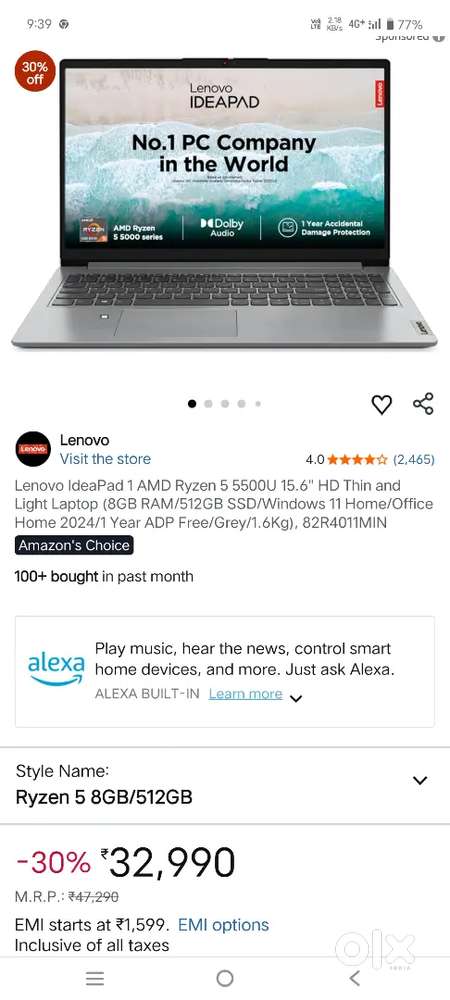 Lenovo Laptop