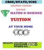 Maths- Science Tuition At Your Home