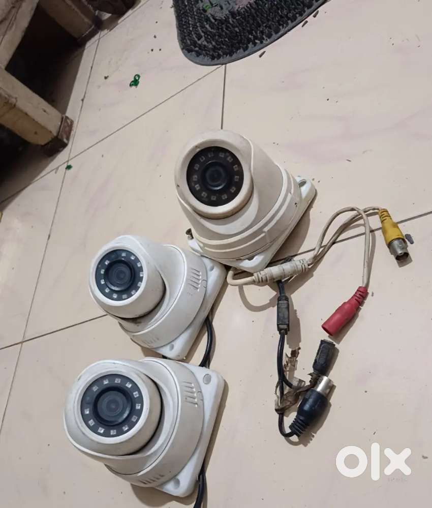Working condition cctv available and one table fan