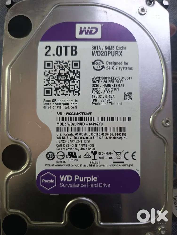 2 TB Western Digital Hard disk