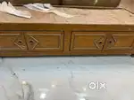 2 wooden bed with storage