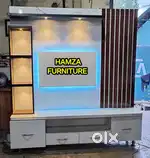 HAMZA FURNITURE NEW DESIGNER PARTICLE BOARD WOOD TV UNIT CABINET 6BY6
