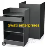New cash counter wooden reception table restaurant furniture