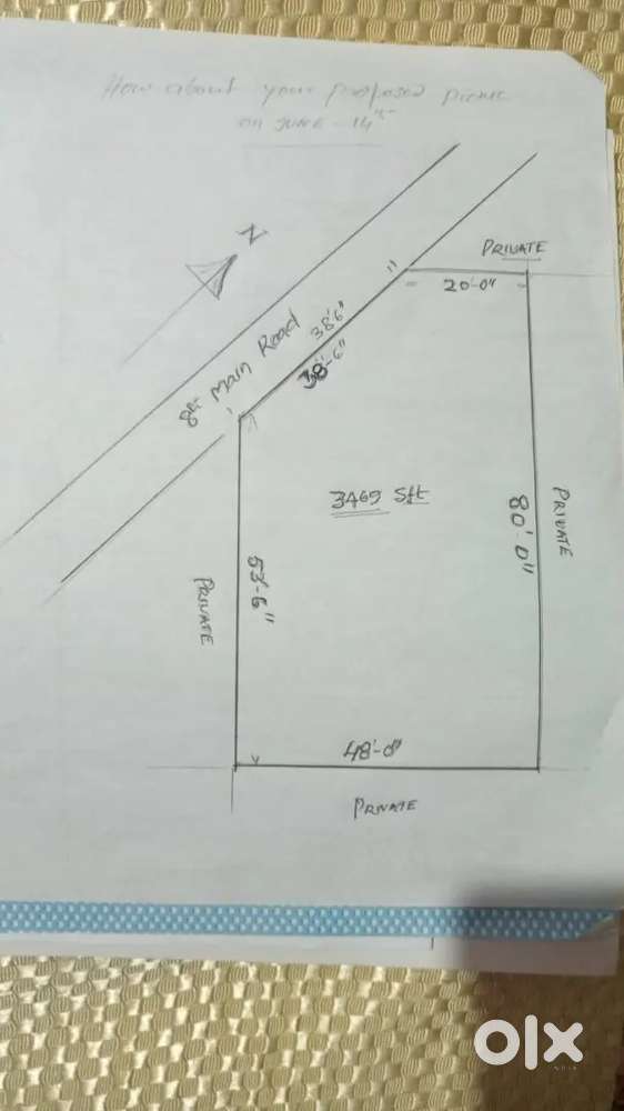 Commerical site for site in prime jayanagar