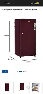 Whirlpool fridge just like new without any problem