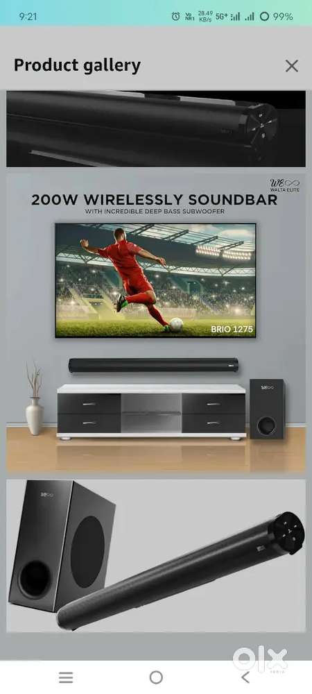 Sound bar 200 very havey sound Purchase date 28-10-2025
