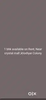 1 bhk Available on rent bachelor allowed