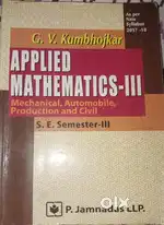 G.V.Kumbhojkar Applied Mathematics III