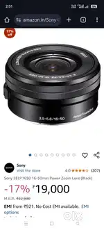 Sony 16-50 MM lense