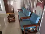 Teakwood sofa set and Dining table set