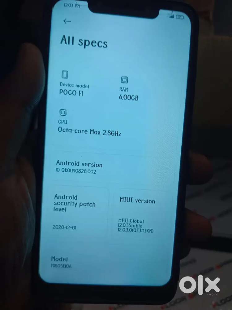 Poco f1 6/64.  1 year old
