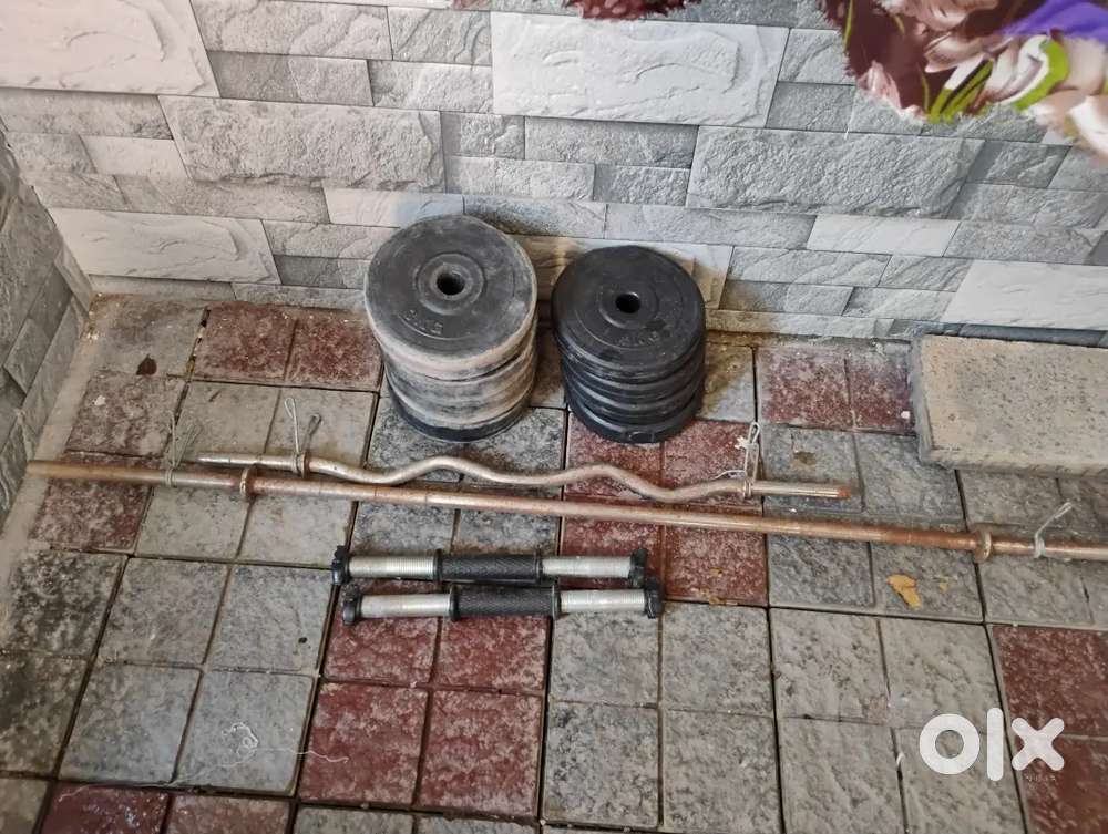 Weight set for home gym