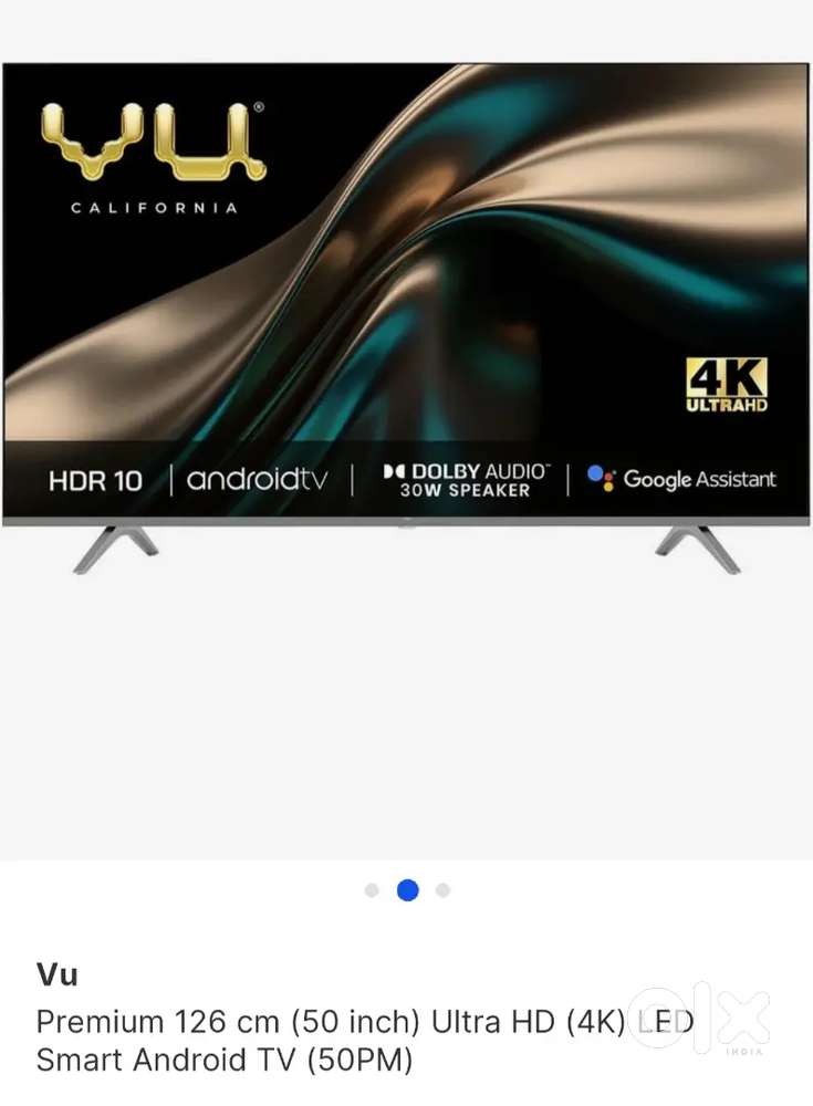 Vu tv 50 inch LED TV +smart android TV+ excellent condition