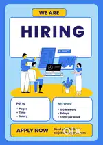 An opportunity for part-time job seekers with weekly payouts
