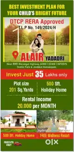 201 sq yards Land with FREE Farmhouse ,2 lakhs 40k  yrly rental income