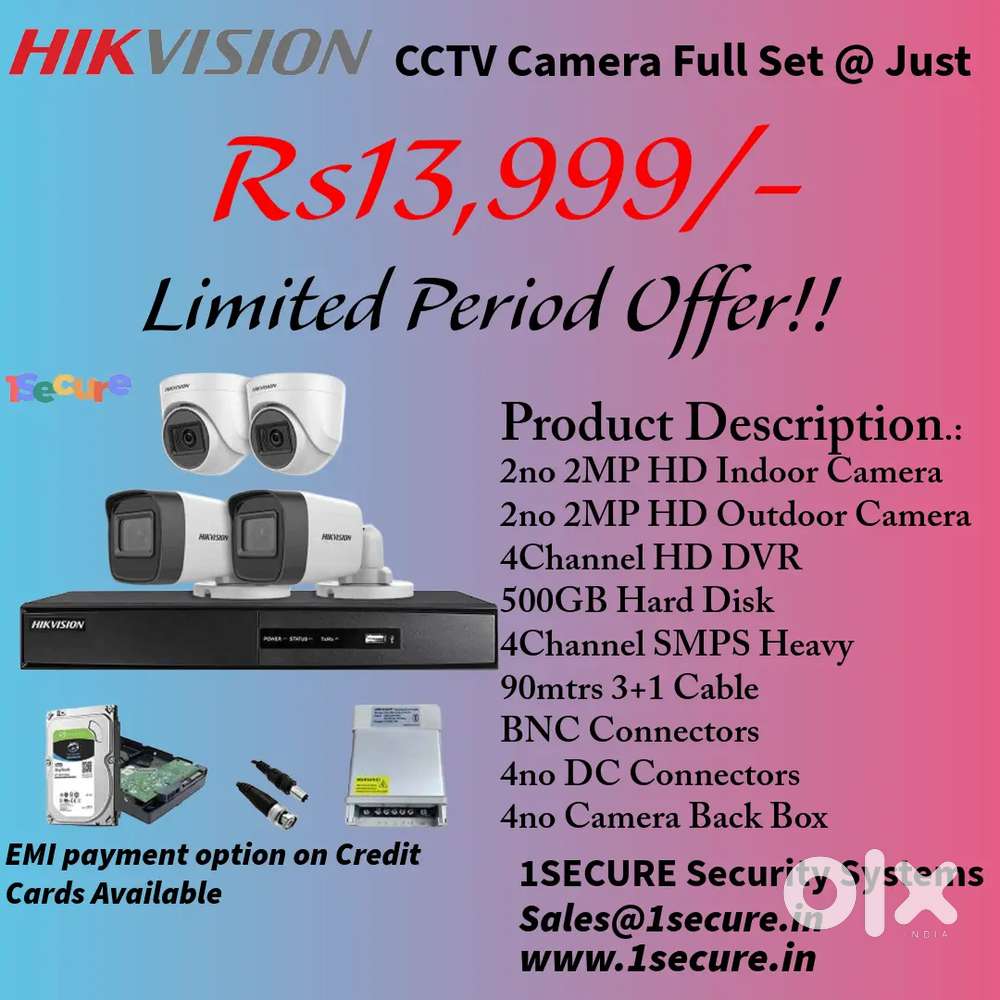 Brand New Hikvision CCTV Camera Full Set –