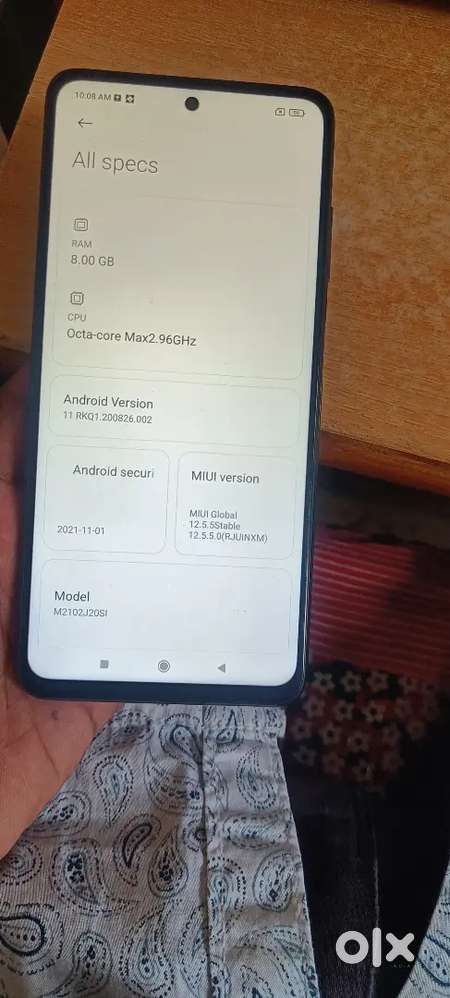 Poco x3 pro (4g) 8/128 orginal display fingerprint not working