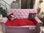 6 seater sofa in amazing pink colour.