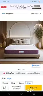 Single mattress of sleepwell