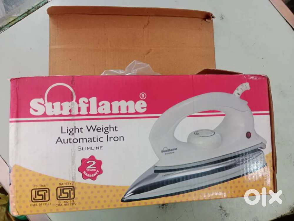 Light weight automatic iron not used sunflame company