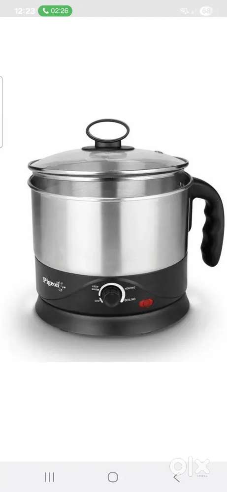 Electric Kettle (1.2 L, Silver, Black)
