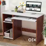 Computer table with file cupboard