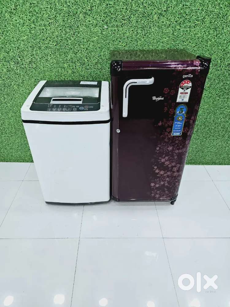 Smart savings combo refurbished fridge and washing machine set