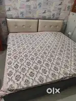 PURE TEAK BED , QUEEN SIZE BED WITH MATTRESS