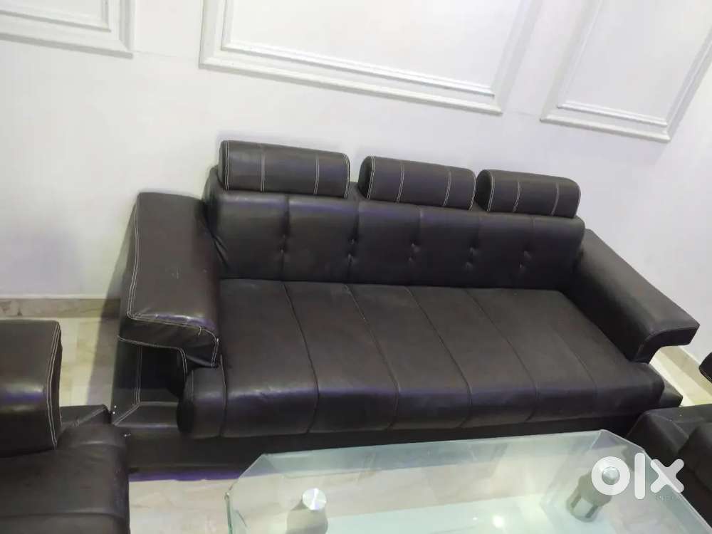 Leather sofa 5 seater