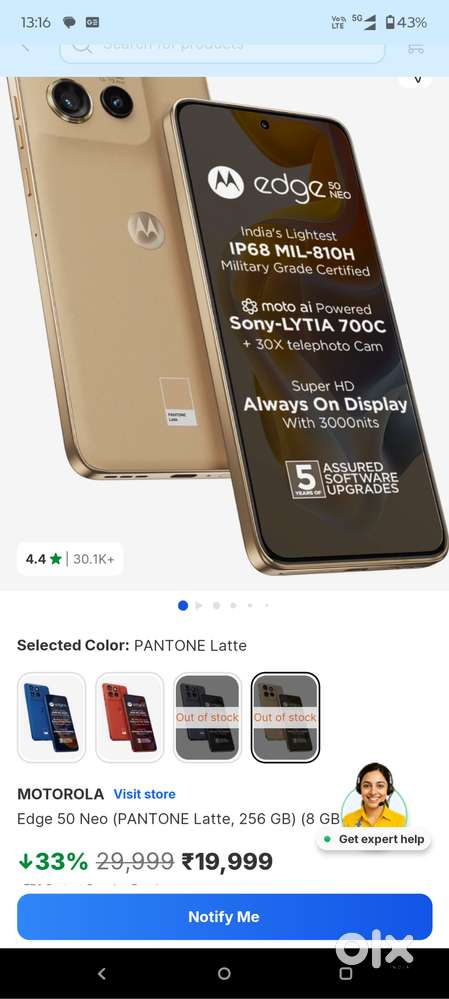 Motorola edge 50 Neo (Excellent condition)