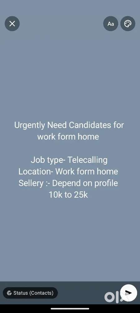 Telecalling work ( work form home )