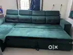L shape sofa + bed - 20k - 2 years old