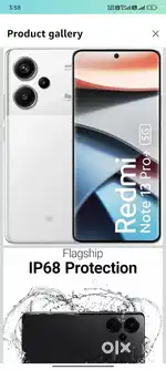 Redmi note 13 pro plus white colour 8/256