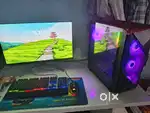 Pc ryzen 5 5600G,16GB Ram ,SSD 512 full RGB setup, LG Monitor  selling