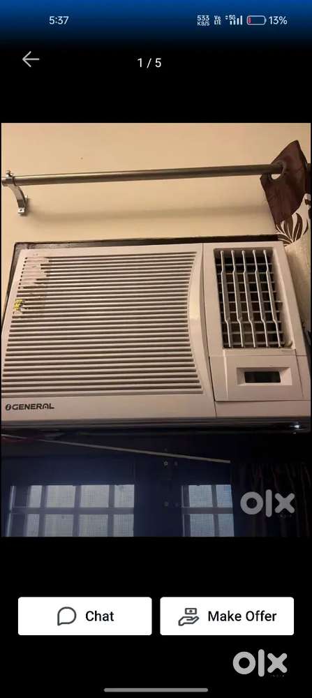 AC o gernal 1.5 ton window model 2023 best Colling price 25000