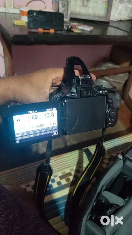 Nikon D5600 camera. With lens