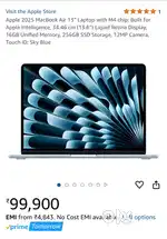 Seal Pack M4 Macbook Air sky blue 16/256