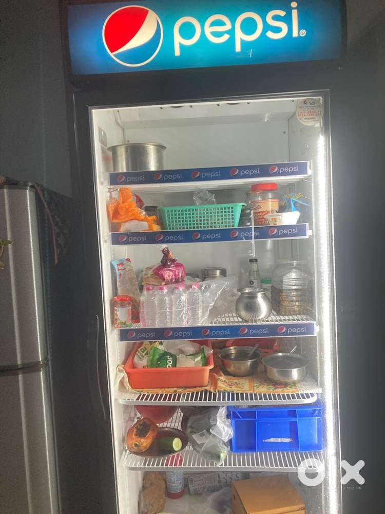 Glass door fridge