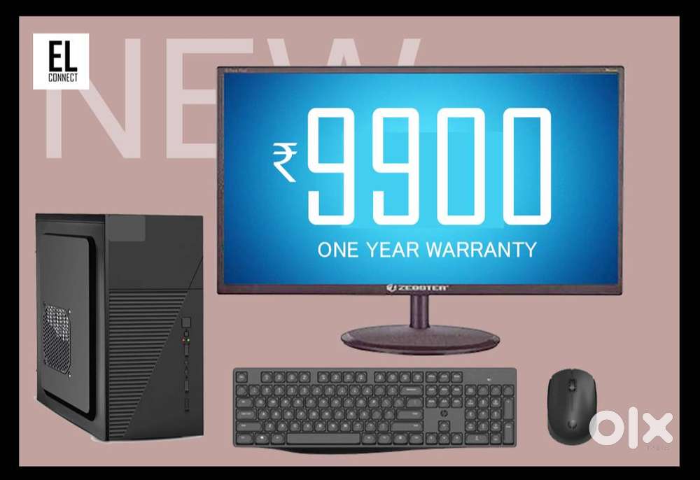 DESKTOP SET - MONITOR  CPU  NEW COMPUTER SALES  8GB RAM