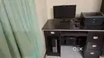 Computer PC with whole setup includes table