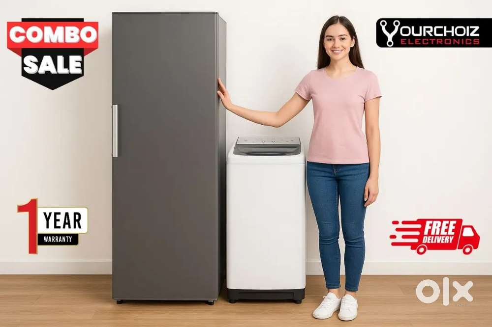 Fridge & Washing Machine Combo Both in Good Working Condition
