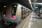 Delhi Metro station ticket counter